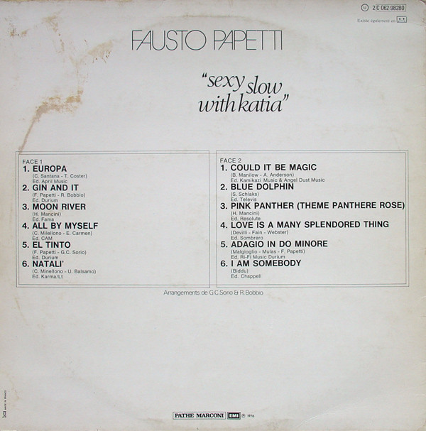 descargar álbum Fausto Papetti - Sexy Slow With Katia