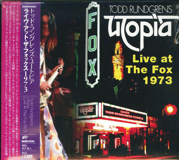 Todd Rundgren's Utopia – Live At The Fox 1973 (2015