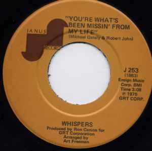 The Whispers - You're What's Been Missin' From My Life / Give A Little Love album cover
