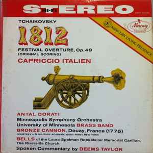 1812 Festival Overture Op. 49 / Capriccio Italien - Minneapolis Symphony Orchestra, University Of Minnesota Brass Band, Tchaikovsky