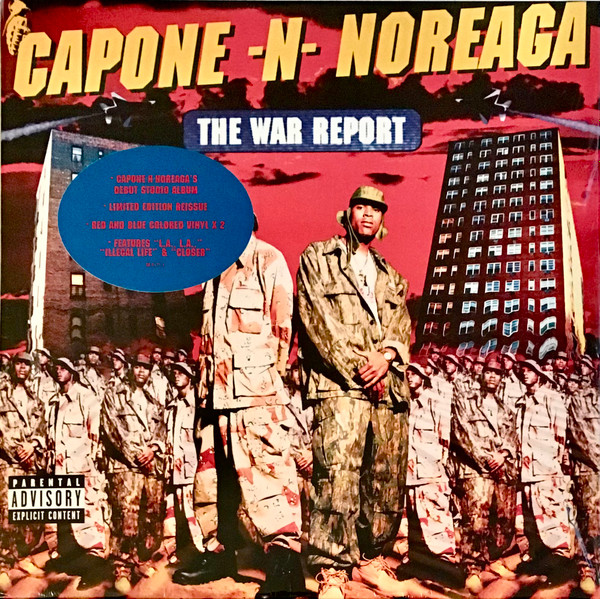 Capone -N- Noreaga – The War Report (2022, Red & Blue Splatter 
