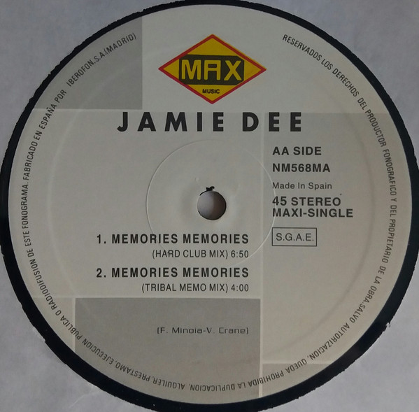 télécharger l'album Jamie Dee - Memories Memories