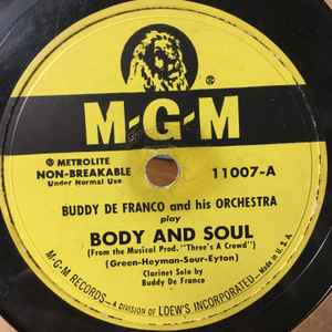 Buddy DeFranco And His Orchestra - Body And Soul / Rumpus Room album cover