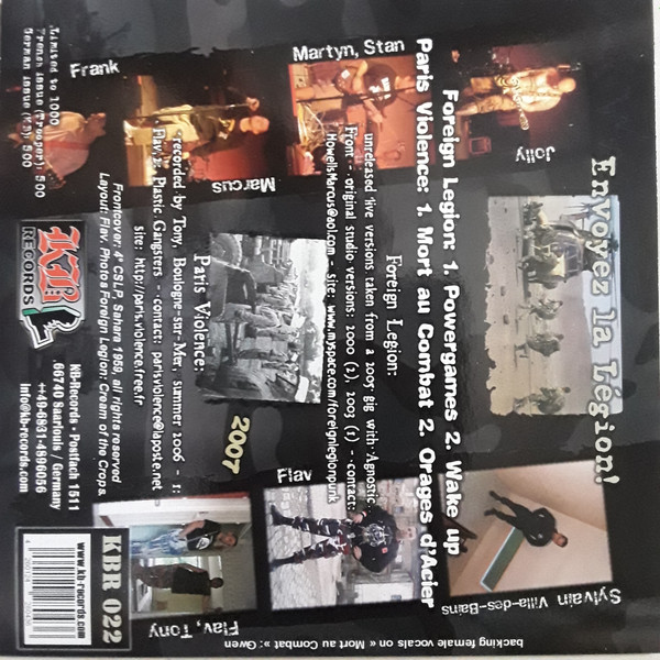 Album herunterladen Föréígn Légíön Paris Violence - Envoyez La Légion Send In The Legion