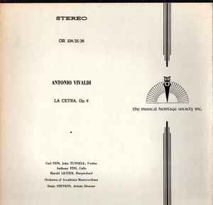 Antonio Vivaldi - La Cetra, Opus 9 album cover