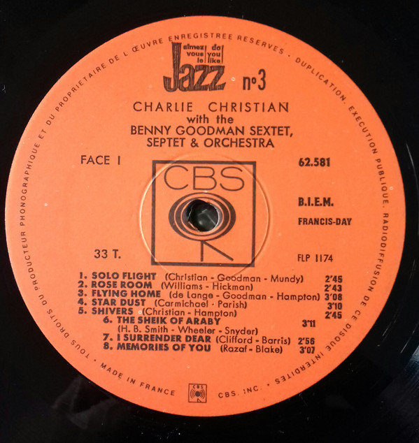 ladda ner album Charlie Christian With The Benny Goodman Sextet, Septet And Orchestra - Solo Flight