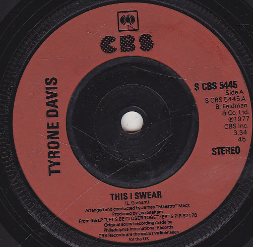 Tyrone Taylor – Sings Members Only (1986, Vinyl) - Discogs