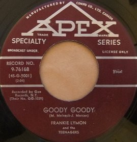 Frankie Lymon And His Teenagers – Goody Goody / Creation Of Love