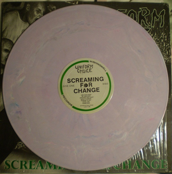 Uniform Choice – Screaming For Change (1986, Light Purple, Vinyl