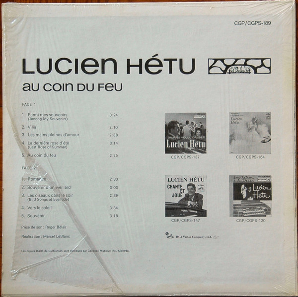 ladda ner album Lucien Hétu - Au Coin Du Feu