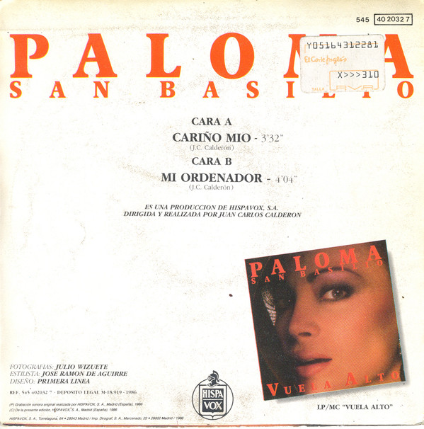 lataa albumi Paloma San Basilio - Cariño Mio
