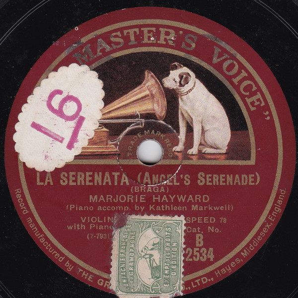 last ned album Marjorie Hayward - La Serenata Canzonetta