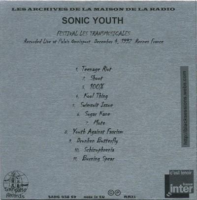 lataa albumi Sonic Youth - Live From Paris