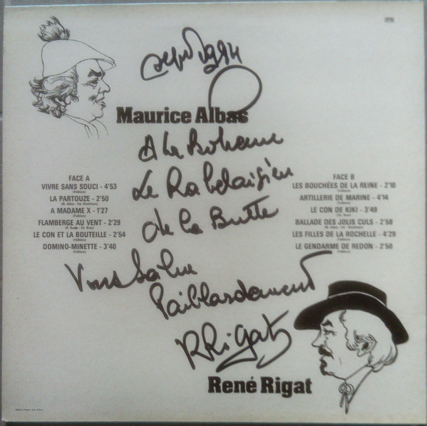 descargar álbum René Rigat, Maurice Albas - Aux Plaisirs Des Deux