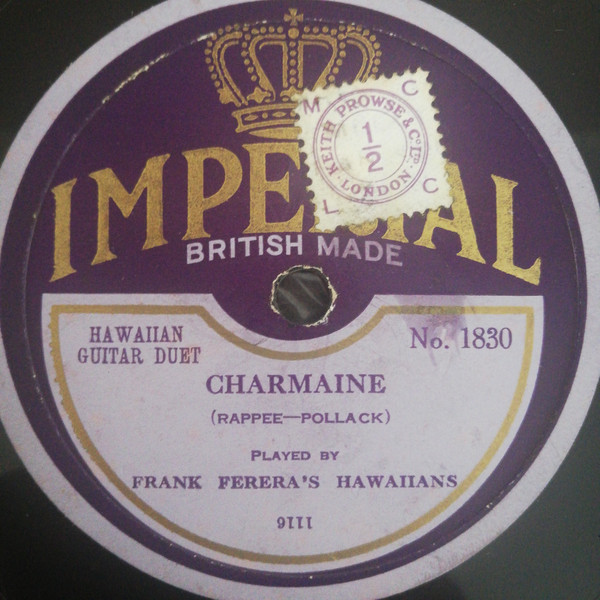 baixar álbum Frank Ferera's Hawaiians - Weeping Willow Lane Charmaine