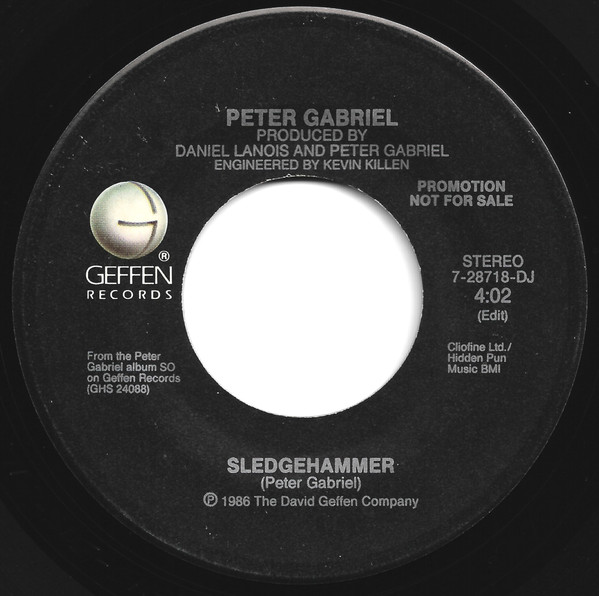 Peter Gabriel Sledgehammer (1986, SP Pressing, Vinyl) Discogs