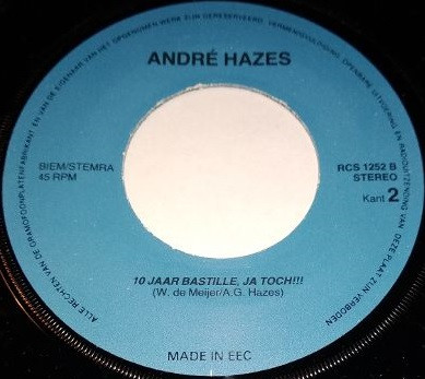 lataa albumi Download Andre Hazes - 10 Jaar Bastille Ja Toch album