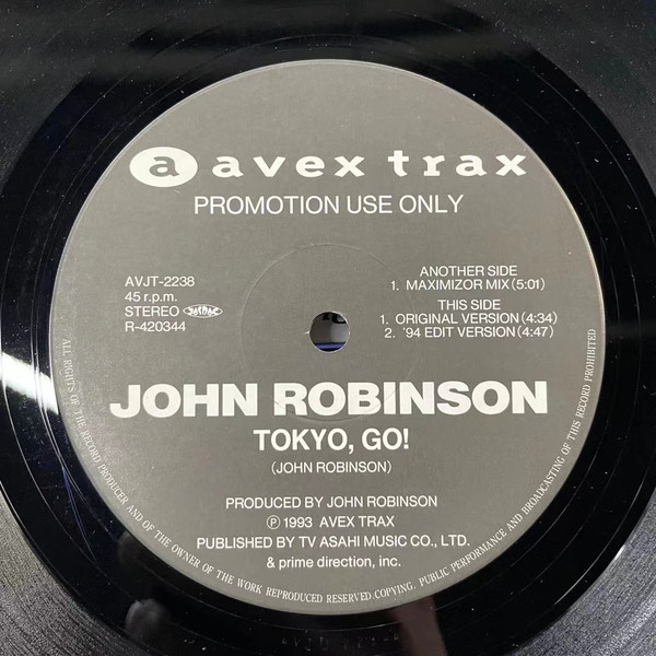 John Robinson – Tokyo, Go! (1994, Vinyl) - Discogs