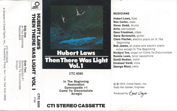 Hubert Laws – In The Beginning Vol. 1 (1974, Vinyl) - Discogs