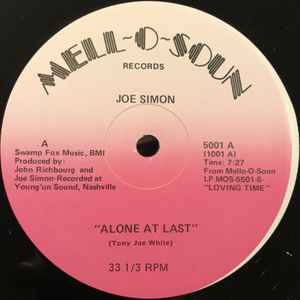 Joe Simon - Alone At Last album cover