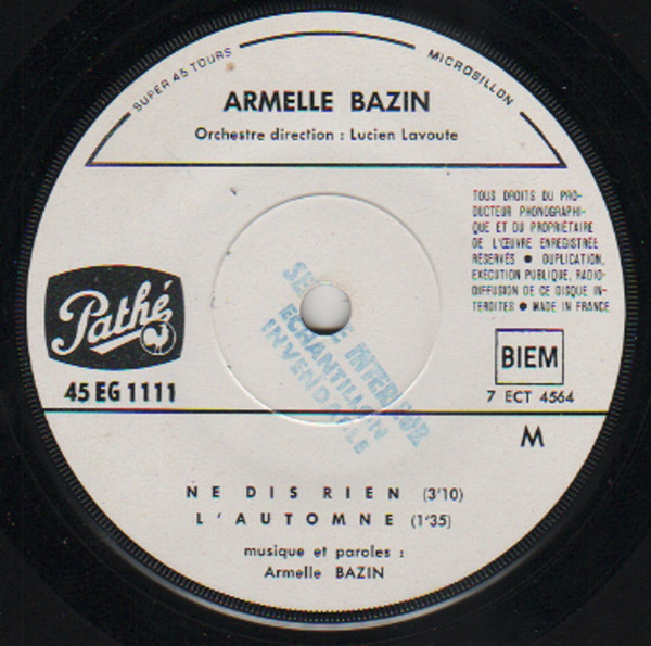 descargar álbum Armelle Bazin - Ne Dis Rien