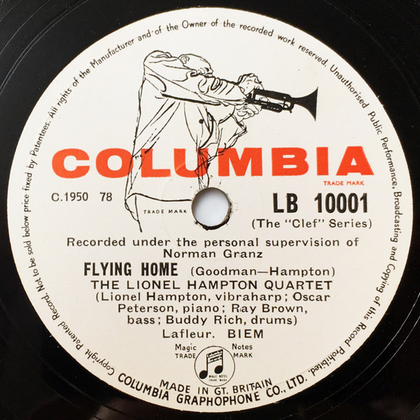 Lionel Hampton And His Quartet – Flying Home (Vinyl) - Discogs