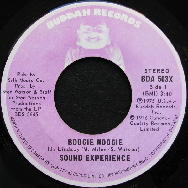 Sound Experience - Boogie Woogie / Where Has Your Love Gone