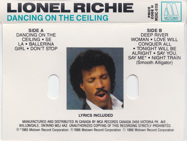 Lionel Richie - Dancing On The Ceiling | Motown (MOXC-6158) - 2