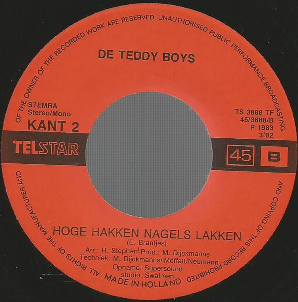 descargar álbum De Teddy Boys - Maak Je Borst Maar Nat
