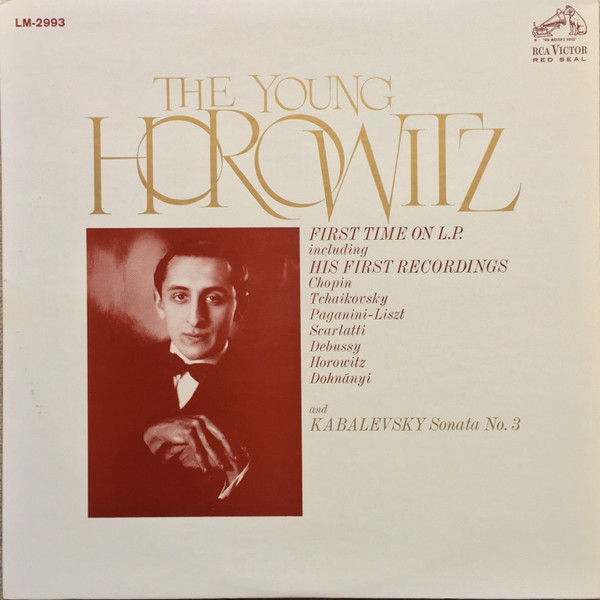 Vladimir Horowitz – The Young Horowitz (1979, Vinyl) - Discogs