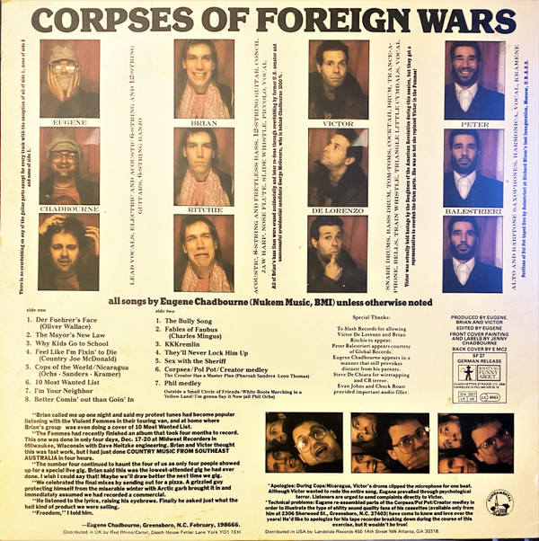 Eugene Chadbourne - Corpses Of Foreign War | What's So Funny About.. (SF 27) - 2