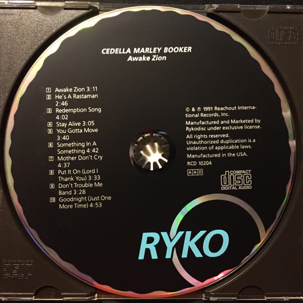 Cedella Marley Booker – Awake Zion (1991, CD) - Discogs