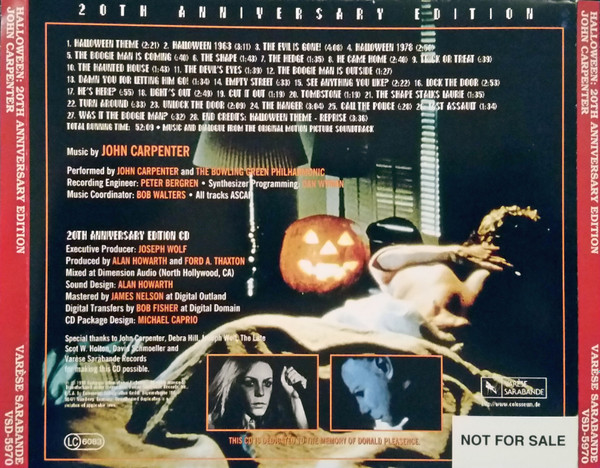 John Carpenter – Halloween (Original Motion Picture Soundtrack