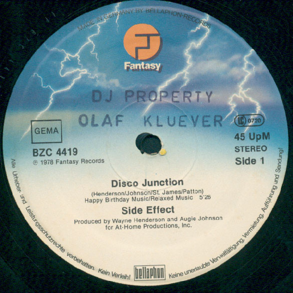 lataa albumi Side Effect - Disco Junction Im A Winner