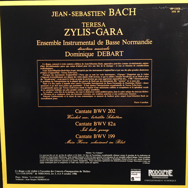 lataa albumi Johann Sebastian Bach, Teresa ŻylisGara - Cantatas