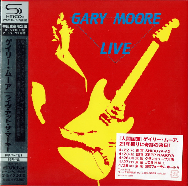 Gary Moore – Live (2010, Paper Sleeve, SHM-CD, CD) - Discogs