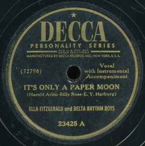 Ella Fitzgerald - It's Only A Paper Moon / (I'm Gonna Hurry You Out Of My Mind And) Cry You Out Of My Heart