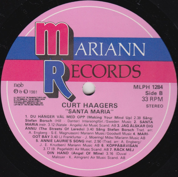 Album herunterladen Curt Haagers - Santa Maria
