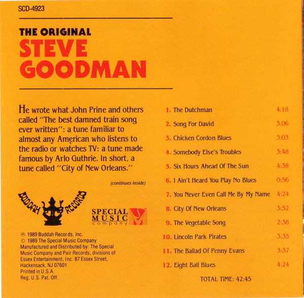 baixar álbum Steve Goodman - The Original Steve Goodman