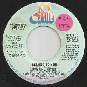 I Belong To You (Vinyl, 7