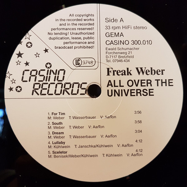 baixar álbum Freak Weber - All Over The Universe