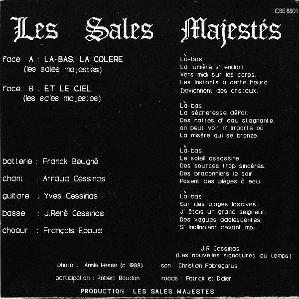 ladda ner album Les Sales Majestés - Là Bas La Colère