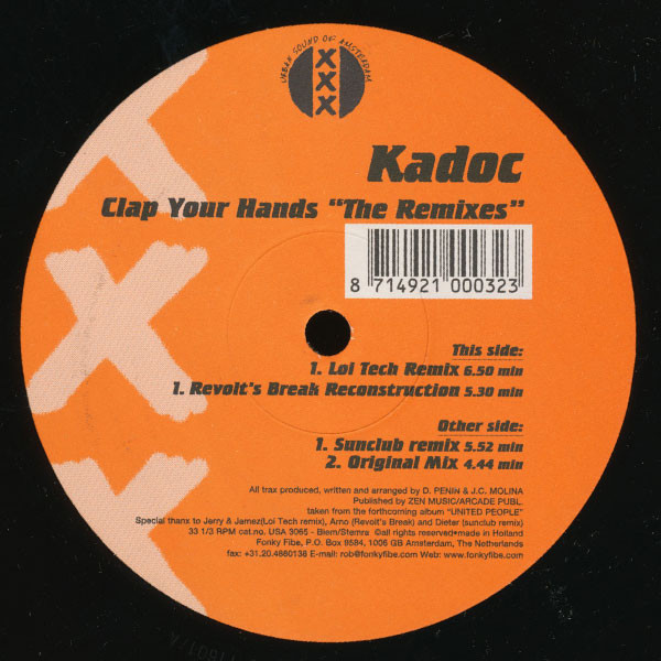 Kadoc – Clap Your Hands “The Remixes”
