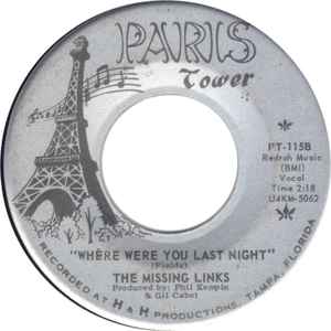 The Missing Links (7) - Get Out Of My Life / Where Were You Last Night? album cover