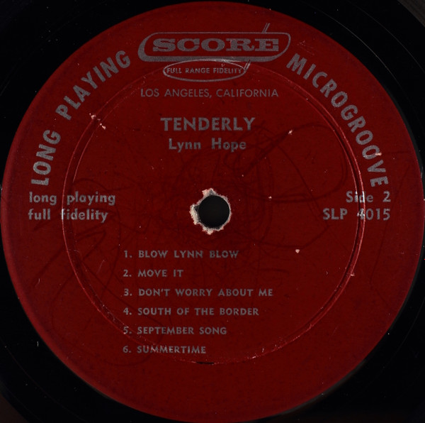télécharger l'album Lynn Hope - Tenderly