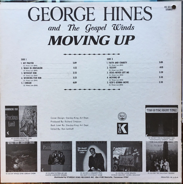 lataa albumi George Hines And The Gospel Winds - Moving Up