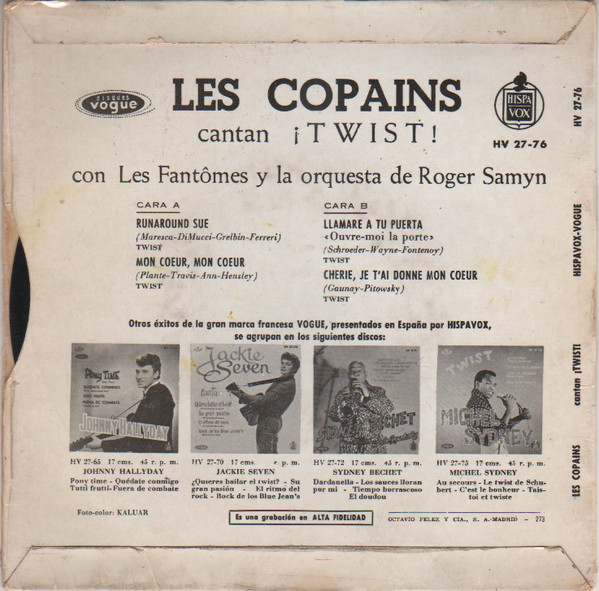 descargar álbum Les Copains - Cantan Twist