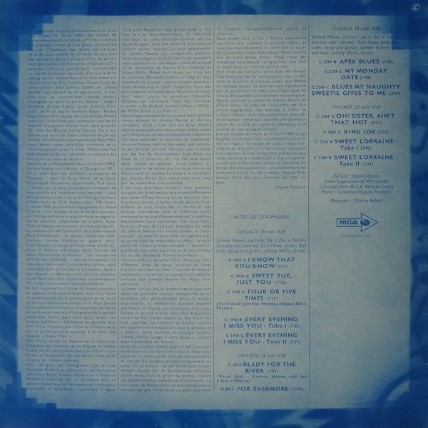 descargar álbum Jimmie Noone, Earl Hines - 1 At The Apex Club 1928