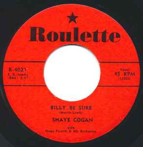 Shaye Cogan - Billy Be Sure album cover