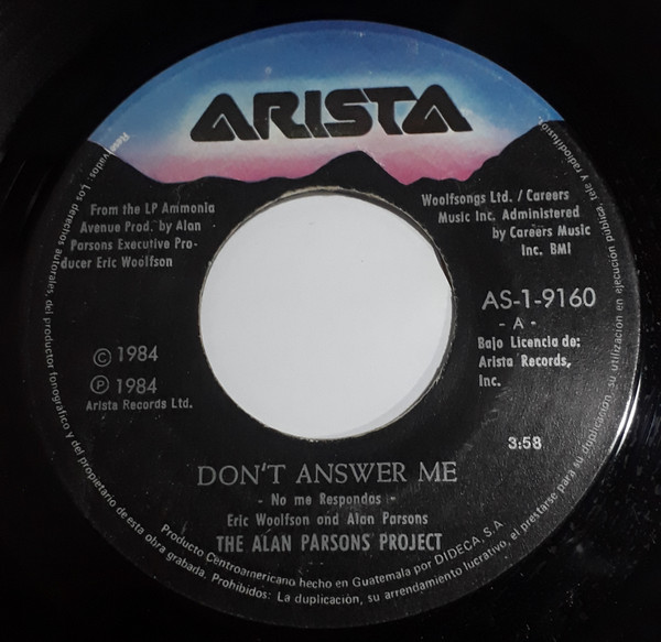 The Alan Parsons Project - Don't Answer Me | Releases | Discogs